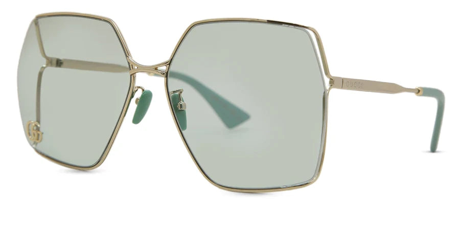 Gucci 0817S Gold & Green 003 Size 65, Sunglasses - Dayal opticals