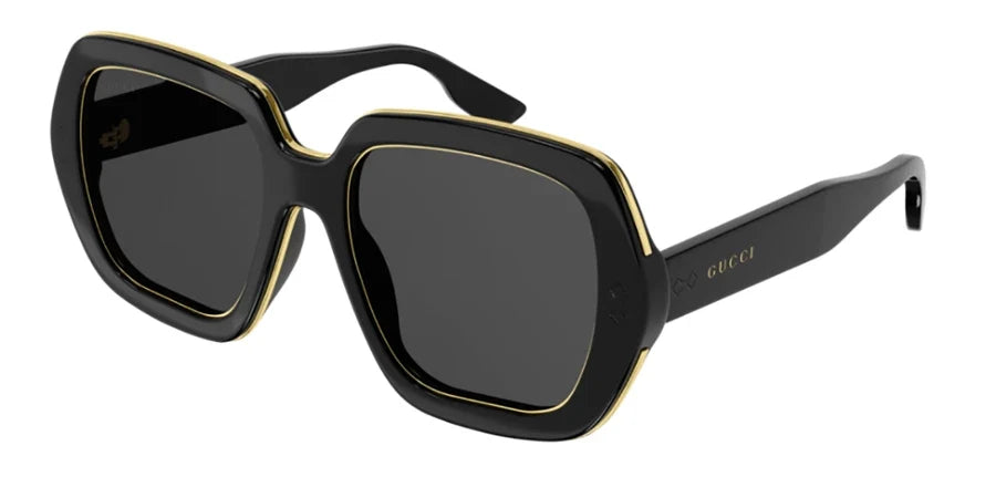 Gucci 1064S Black & Yellow 001 Size 54, Sunglasses - Dayal Opticals