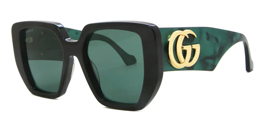 Gucci 0956S Black & Green 001 Size 54, Sunglasses - Dayal Opticals