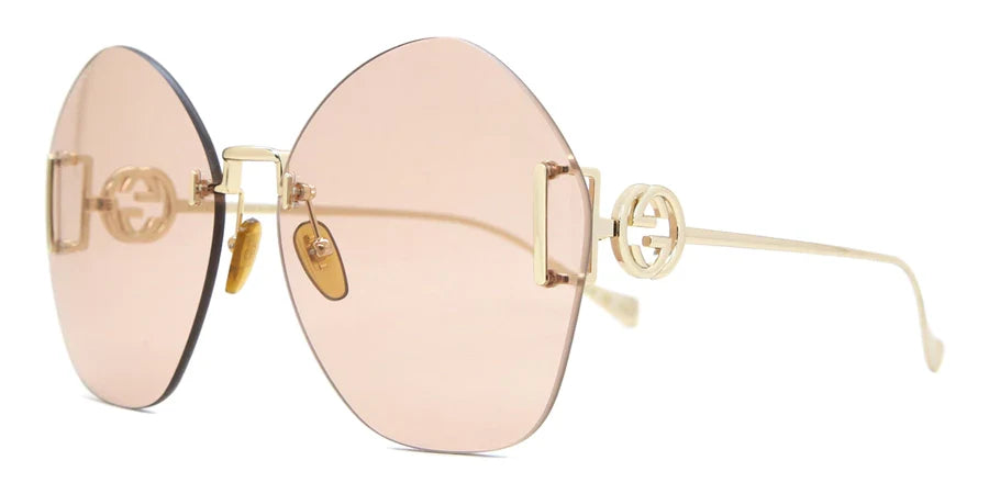 Gucci 1203S Gold & Brown 004 Size 65, Sunglasses - Dayal Opticals