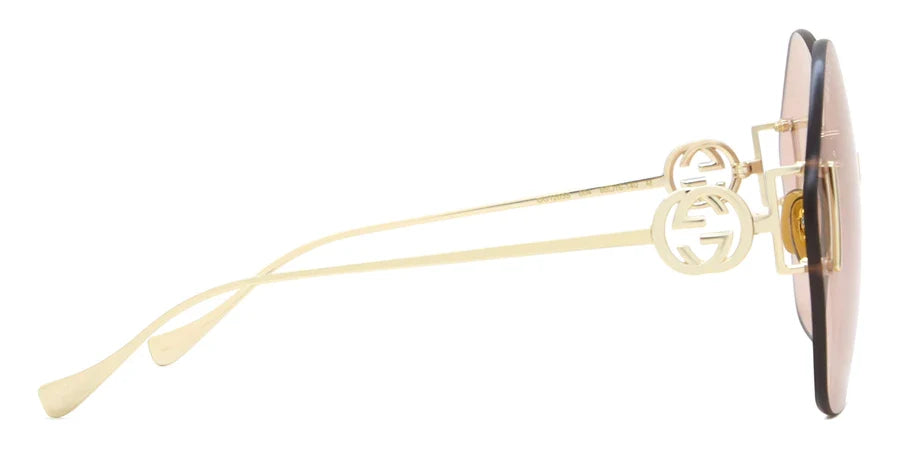 Gucci 1203S Gold & Brown 004 Size 65, Sunglasses - Dayal Opticals
