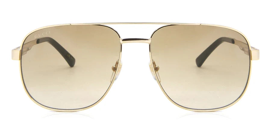 Gucci 1223S Gold & Brown 001 Size 60, Sunglasses - Dayal Opticals