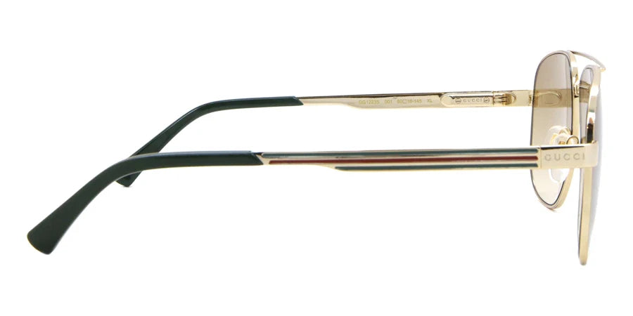 Gucci 1223S Gold & Brown 001 Size 60, Sunglasses - Dayal Opticals