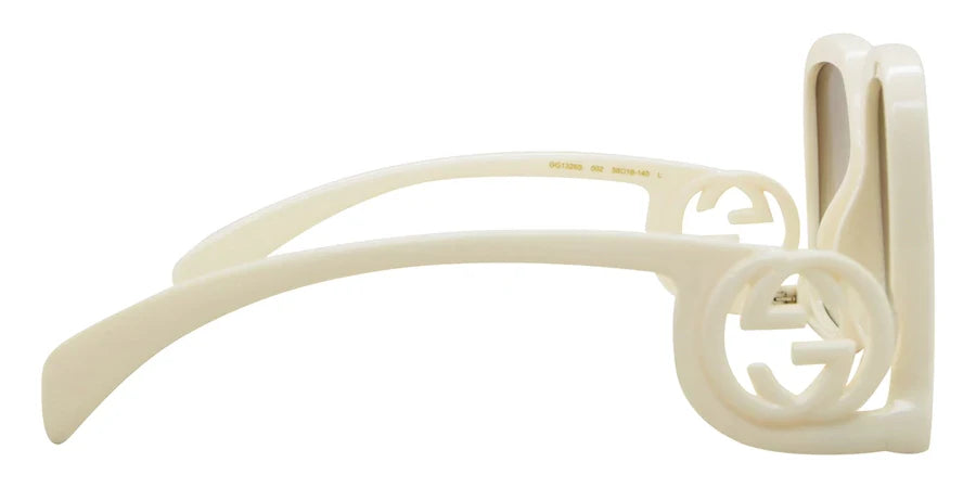 Gucci 1326S Ivory White 002 Size 58 , Sunglasses - Dayal Opticals 