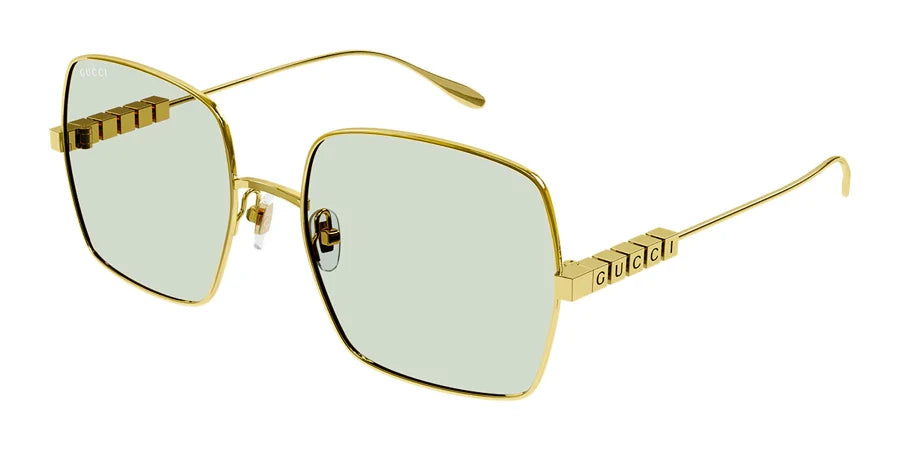 Gucci 1434S Gold & Green 003 Size 57, Sunglasses - Dayal Opticals 