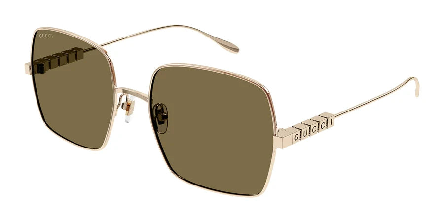 Gucci 1434S Light Gold 002 Size 57, Sunglasses - Dayal Opticals 