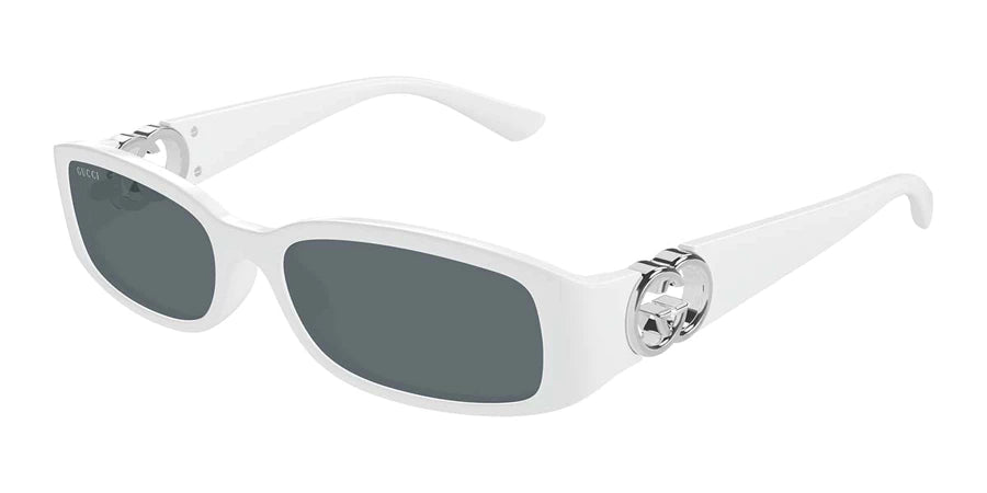Gucci 1661S White & Grey 003 Size 54, Sunglasses - Dayal Opticals
