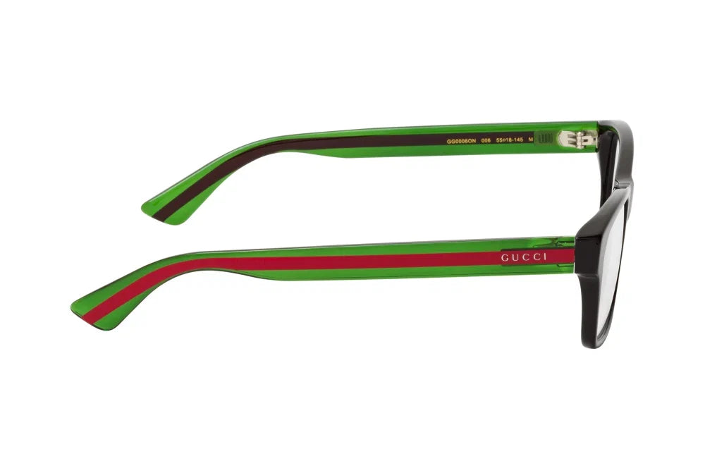 Gucci 0006ON Black & Green 006 Size 55, Frame - Dayal Opticals