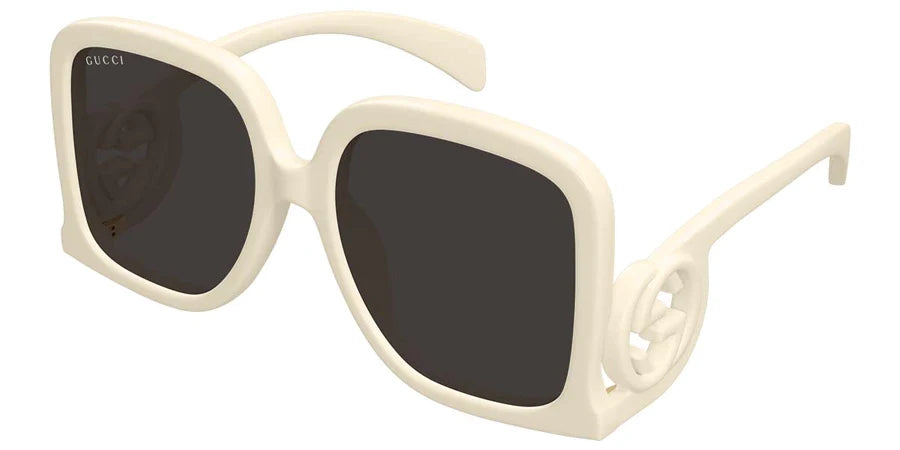 Gucci 1326S Ivory White & Grey 009 Size 58 , Sunglasses - Dayal Opticals 