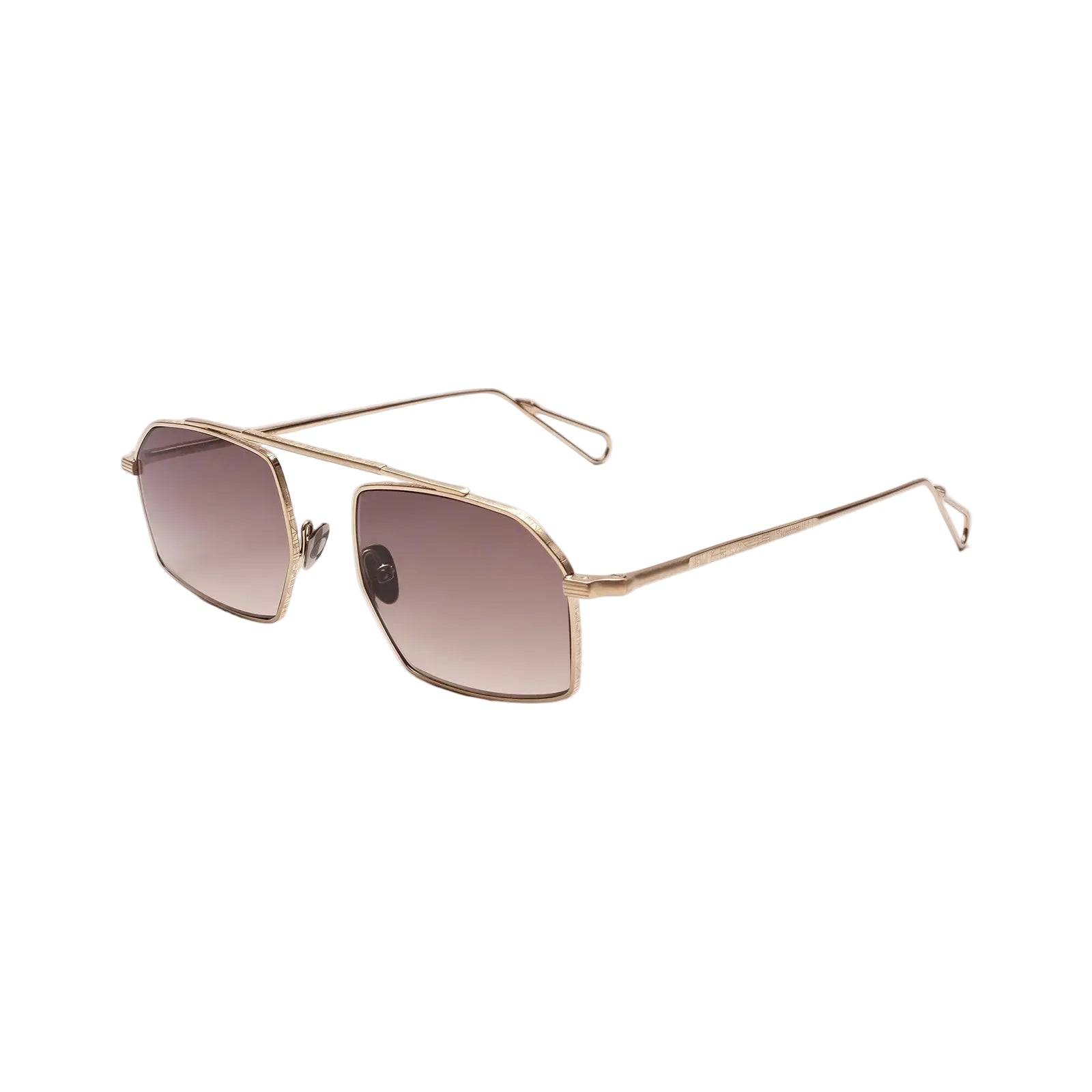 AHLEM ROYAL GREY GOLD BRUSHED 51 SUNGLASSES