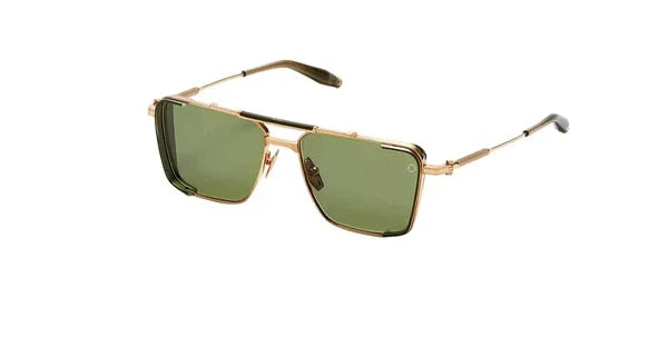 Akoni Hera Brushed White Gold- Brushed Black Palladium Aks203A Size 58, Sunglasses - Dayal optical  