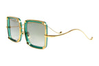 Anna Karin Karlsson White Moon Emerald sunglasses, size 57 – Dayal Opticals