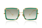 Anna Karin Karlsson White Moon Emerald sunglasses, size 57 – Dayal Opticals