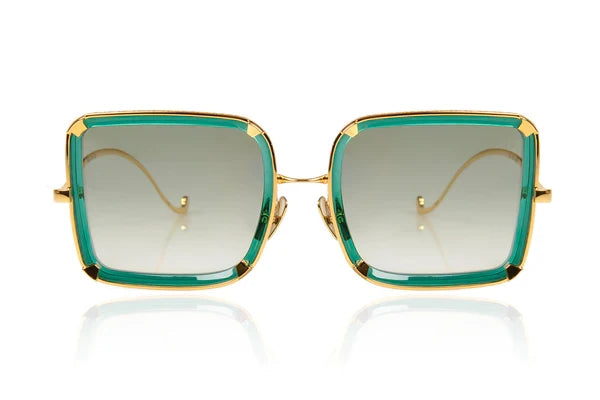 Anna Karin Karlsson White Moon Emerald sunglasses, size 57 – Dayal Opticals