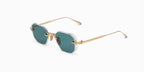 Akoni Juno Two Crystal Clear Gold Green Aks307-E Size 47, Sunglasses - Dayal opticals  