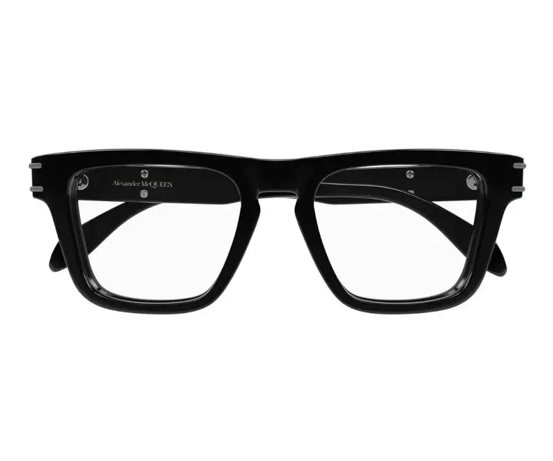Alexander McQueen 0400O Black 001 Size 52  Frame, – Dayal Opticals
