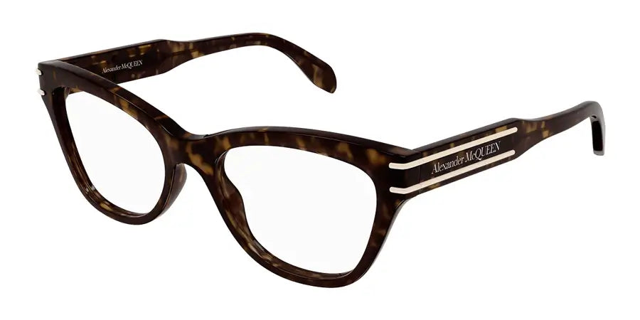 Alexander McQueen 0400O Tortoise 002 Size 53  Frame, – Dayal Opticals