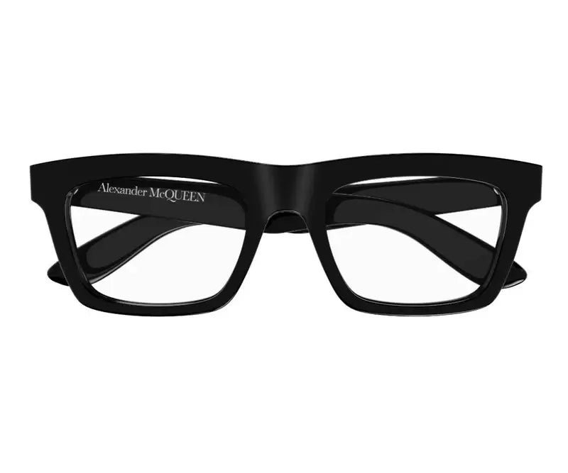 Alexander McQueen 0423O Black 001 Size 53  Frame, – Dayal Opticals