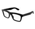Alexander McQueen 0423O Black 001 Size 53  Frame, – Dayal Opticals