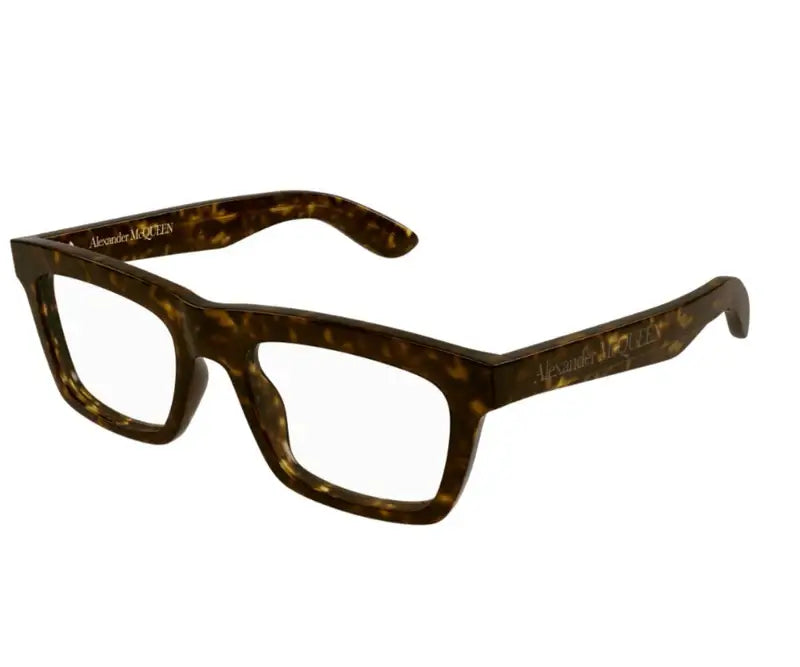Alexander McQueen 0423O Havana  002 Size 53  Frame, – Dayal Opticals