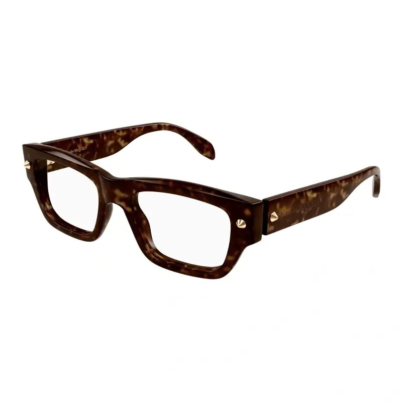 Alexander McQueen 0428O Havana  002 Size 52  Frame, – Dayal Opticals