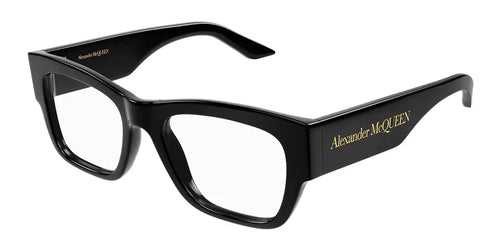 Alexander McQueen 0436O Black 001 Size 52  Frame, – Dayal Opticals