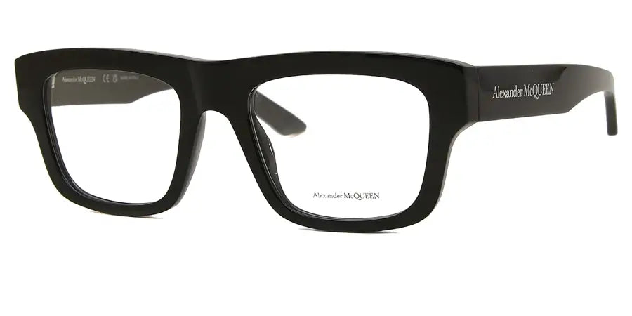 Alexander McQueen 0452O Black 001 Size 52  Frame, – Dayal Opticals