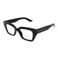 Alexander McQueen 0453O Black 001 Size 49  Frame, – Dayal Opticals