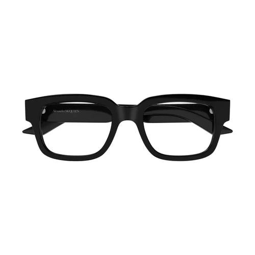 Alexander McQueen 0454O Black 001 Size 52  Frame, – Dayal Opticals