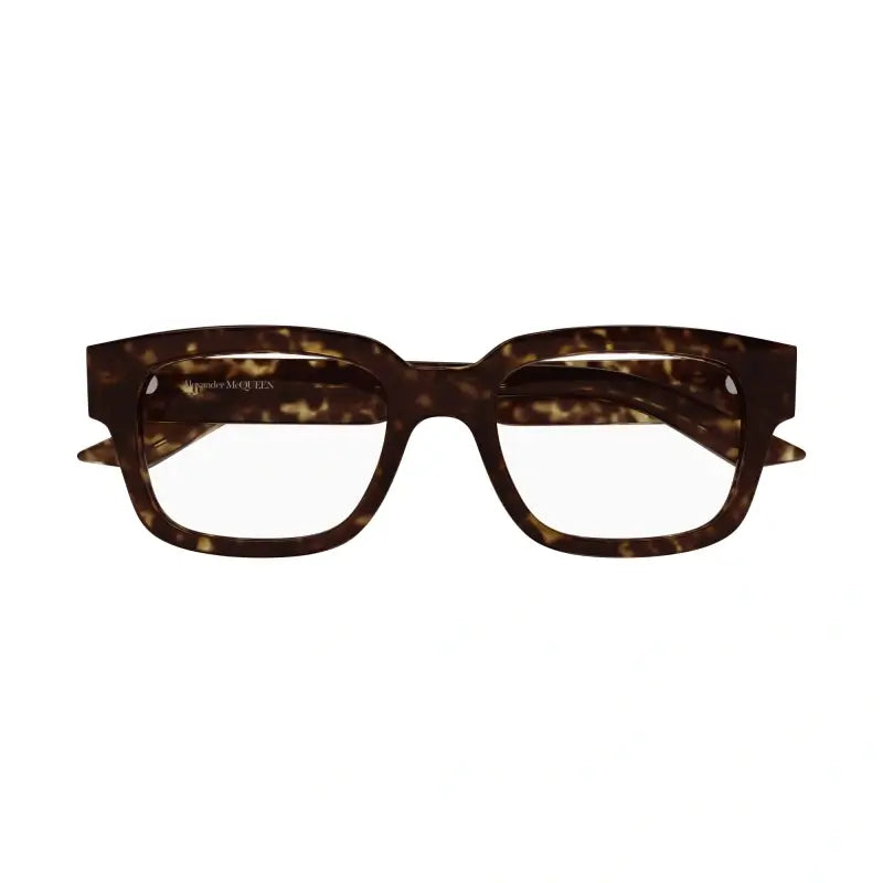 Alexander McQueen 0454O Havana 002 Size 52  Frame, – Dayal Opticals