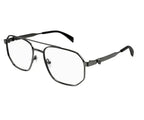 Alexander McQueen 0459O Gunmetal 001 Size 57 Frame, – Dayal Opticals