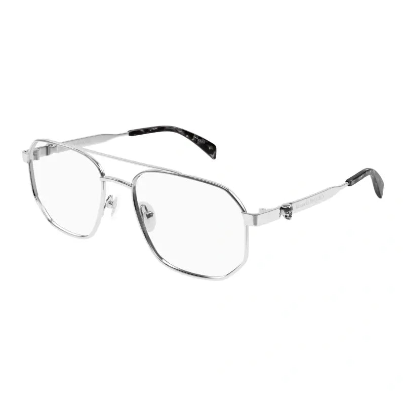 Alexander McQueen 0459O Silver 003 Size 57 Frame, – Dayal Opticals
