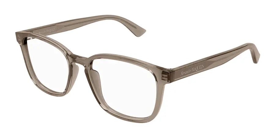 Alexander McQueen 0462O Brown 005 Size 53  Frame, – Dayal Opticals