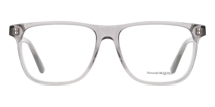 Alexander McQueen 0463O Grey 003 Size 56  Frame, – Dayal Opticals