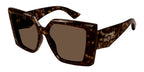 Alexander Mcqueen 0467S Tortoise  002 Size 56 Sunglasses - Dayal Opticals