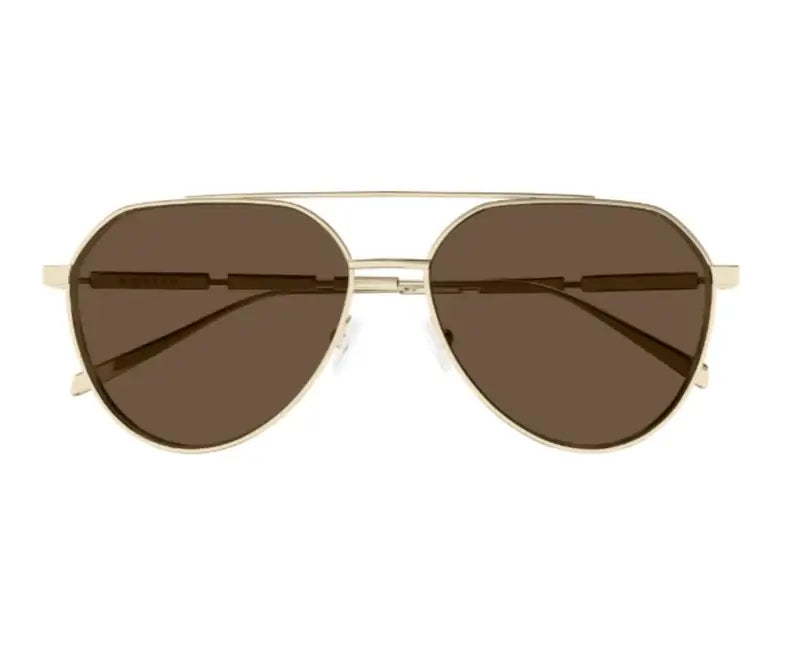 Alexander Mcqueen 0478S Gold Brown 002 Size 59 Sunglasses - Dayal Opticals