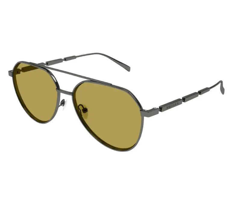 Alexander Mcqueen 0478S Gunmetal Green  003 Size 59 Sunglasses - Dayal Opticals