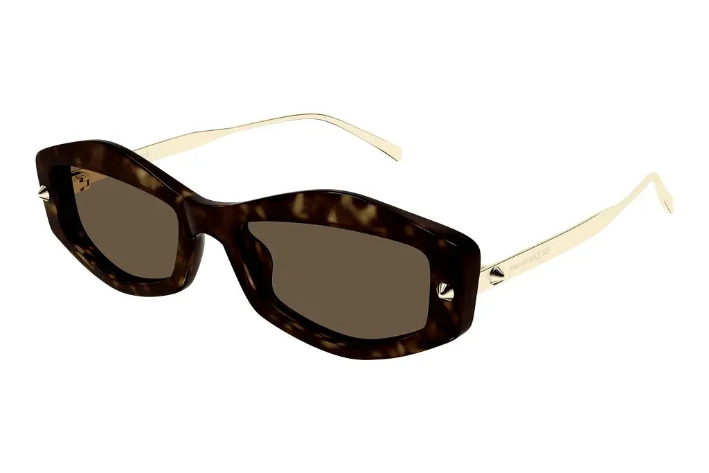 ALEXANDER MCQUEEN 0482S HAVANA 002 sunglasses size 55, - Dayal Opticals   