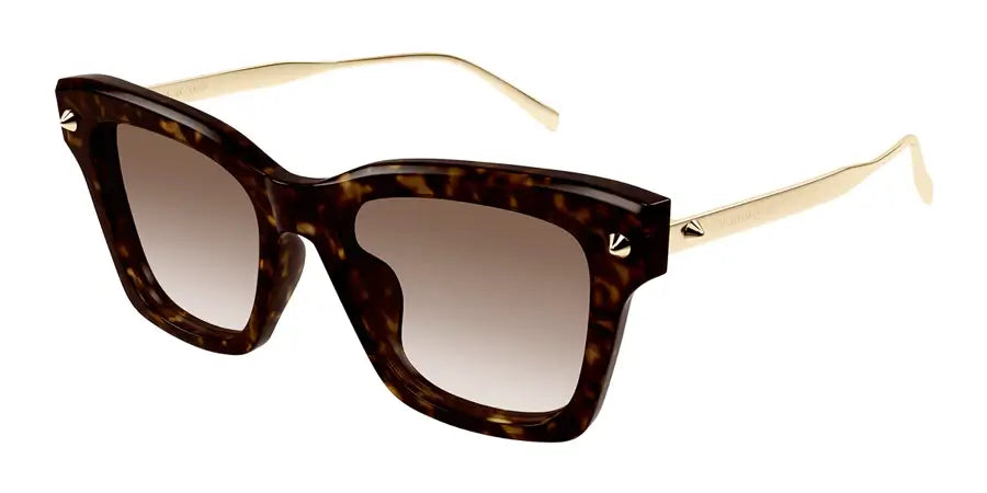 ALEXANDER MCQUEEN  0483S TORTOISE 002 Sunglasses size 52, - Dayal Opticals