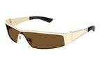 Alexander Mcqueen 0491S Gold 003 Sunglasses, Size 99 – Dayal Opticals