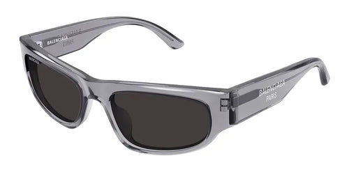 Balenciaga 0388S Transparent Grey 004 Sunglasses, Size 56 – Dayal Opticals