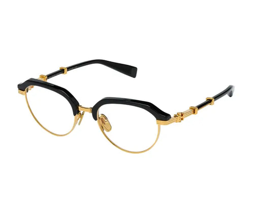 Balmain  Black & Gold BPX-172-A Frame, Size 50 – Dayal Opticals