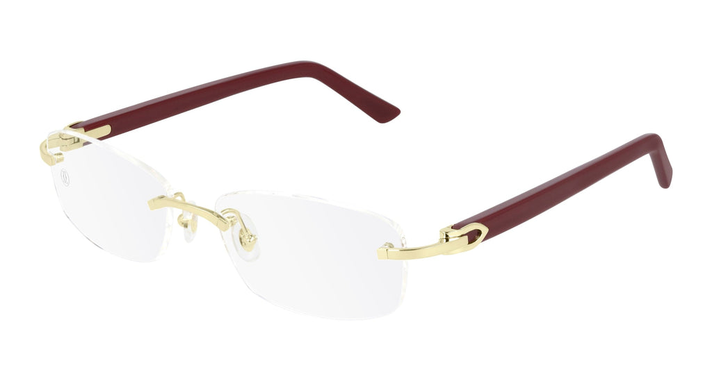 Cartier 0048O burgundy 006 frame, size 53  - Dayal Opticals India