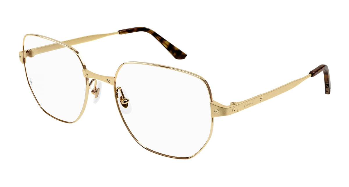 Cartier 0339O gold 001 frame, size 55  - Dayal Opticals India      
