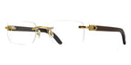 Cartier 0052O gold & wood 005  frame ,  size 53  - Dayal Opticals India