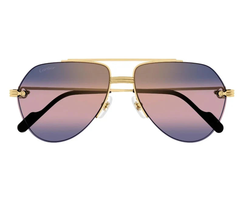 Cartier 0427S gold & blue 004 sunglasses,  size 58  - Dayal Opticals India