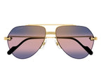 Cartier 0427S gold & blue 004 sunglasses,  size 58  - Dayal Opticals India