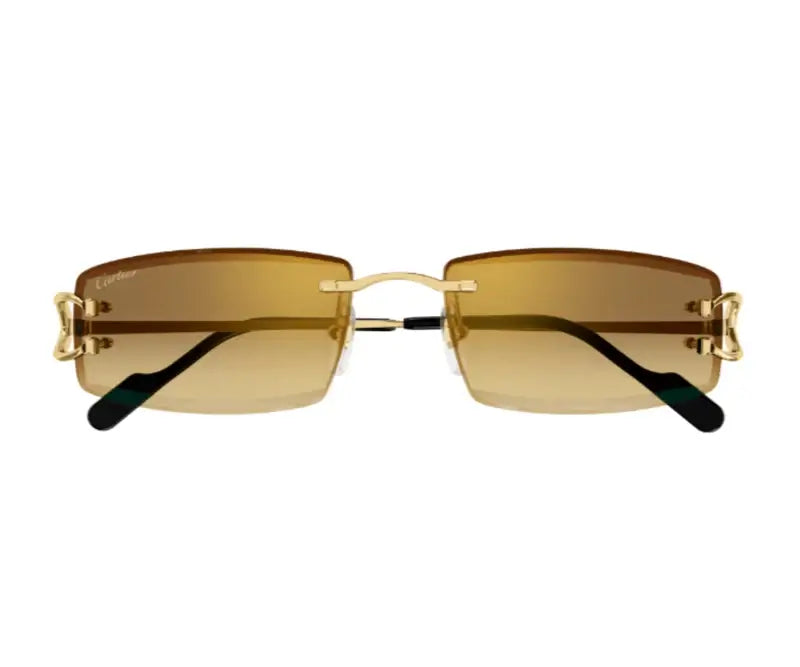 Cartier 0465S gold & brown 004 sunglasses,  size 56  - Dayal Opticals India                 