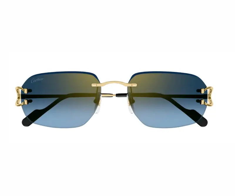 Cartier 0468S gold & blue 002 sunglasses,  size 58  - Dayal Opticals India                 