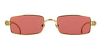 Cartier 0473S shiny gold & red light mirror 002 sunglasses,  size 54  - Dayal Opticals India